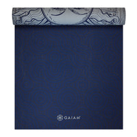 Premium Reversible Yoga Mat - Ethereal Beauty (6mm) reverse top rolled
